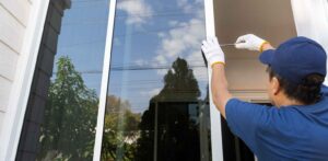 uPVC door glazing